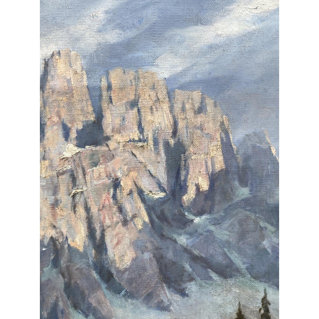 Max Pistorius, Karersee, Dolomites, 1939, Oil on Canvas For Sale - Image 12 of 16
