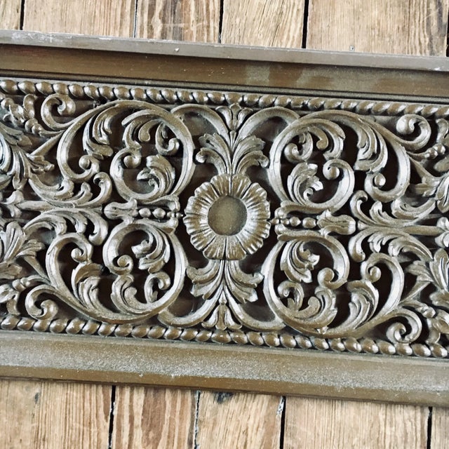 English 43" Carved Oak Architectural Frieze For Sale - Image 3 of 7