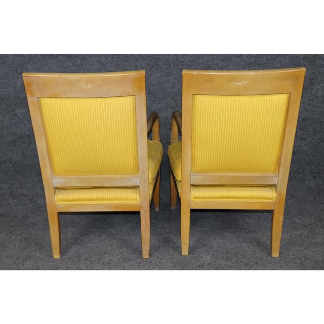 Pair of Regency Style Carved Dolphin Head Armchairs For Sale - Image 4 of 13
