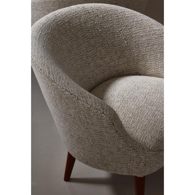 White Set of Danish Art Weaving Lounge Chairs attributed to Illums Bolighus, Copenhagen, 1950s For Sale - Image 8 of 16