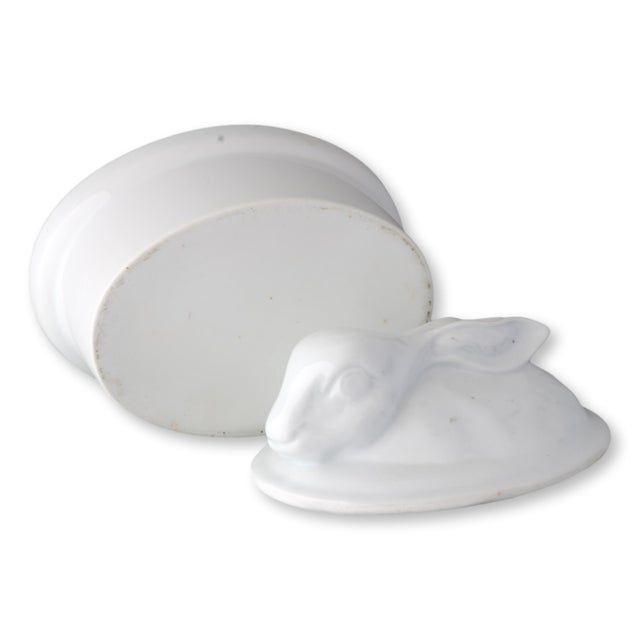 Early 20th Century French Porcelain Rabbit Tureen For Sale - Image 5 of 5