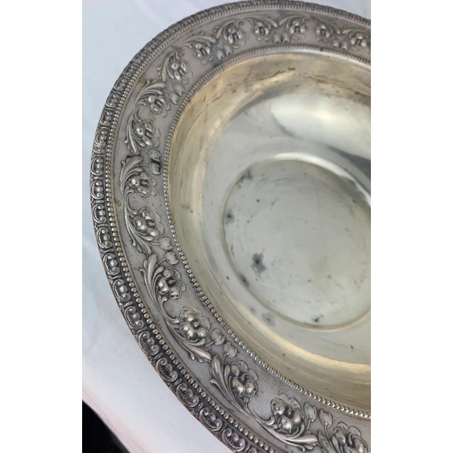 Towle Silversmiths Vintage Louis XIV Serving Bowl For Sale - Image 4 of 4