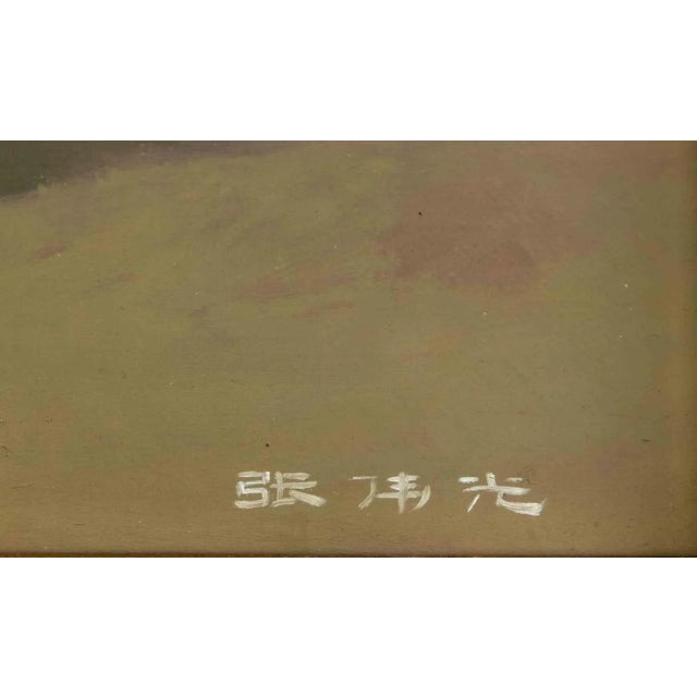 Zhang Wei Guang, Green Apples on Table, Oil on Canvas, 2010s For Sale - Image 6 of 7