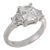 Vintage Gia 1.53 Carat Diamond Platinum Engagement Ring, Size 3.75 For Sale