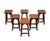 Brutalist Oak Stools, Holland, 1970s, Set of 6 For Sale - Image 9 of 9