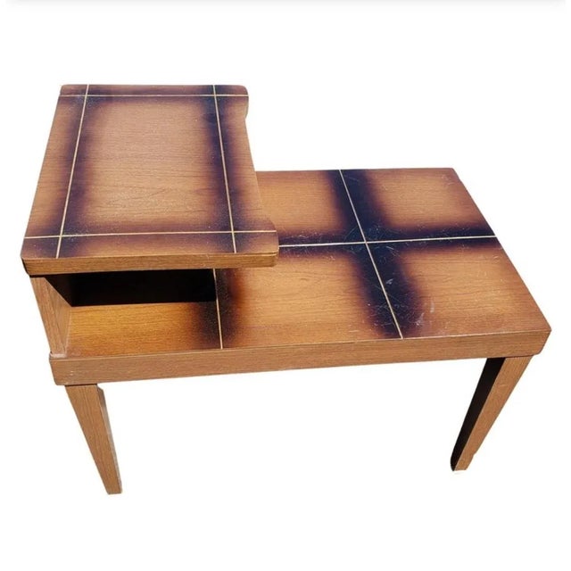 Mid Century Two Tier Laminate Top Side Tables, Circa 1960s For Sale - Image 4 of 7