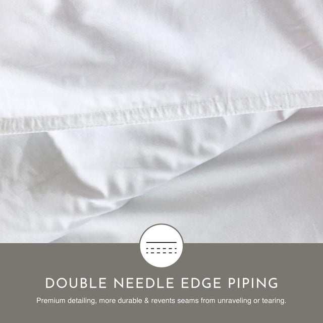 Textile Winter Weight Premium White Duck Down Duvet with TENCELTM Lyocell Organic Cotton Shell, California King For Sale - Image 7 of 7