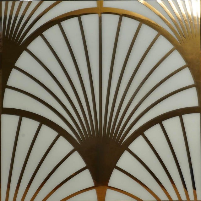 Murano Brass and Glass Wall Panel, 2000s For Sale - Image 6 of 15