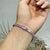 Baguette Cut 10.47 Ct Pink Sapphire Linear Tennis Bracelet for Valentine in Silver, 7 Inch For Sale - Image 10 of 14