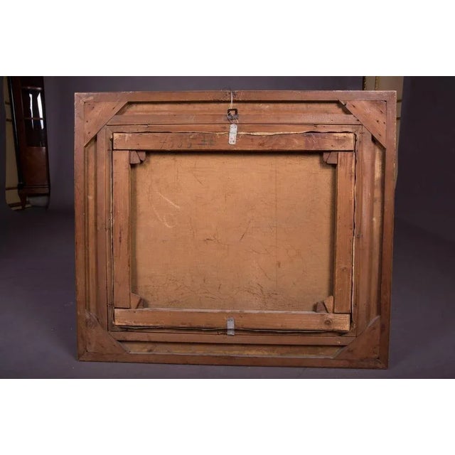 L. Morbach, Rococo Composition, 19th Century, Oil on Canvas, Framed For Sale - Image 10 of 11