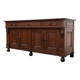 Antique Pitch Pine Restaurant Serving Cart, 1900 For Sale