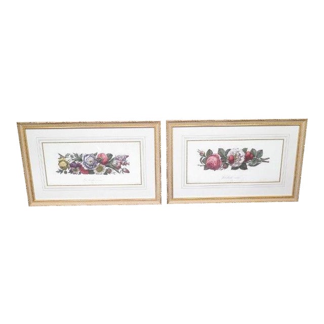 W. King Ambler Gold Framed Floral Prints a Pair Chairish