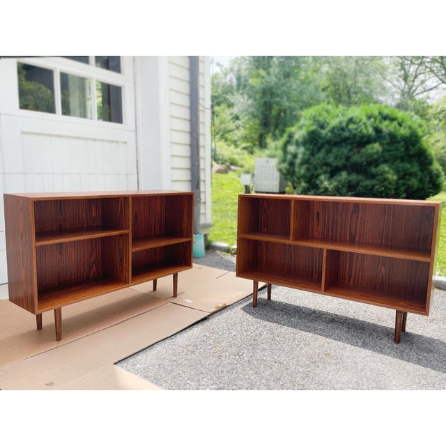 Wood Danish Modern Rosewood Bookcases in the Style of Brouer Møbelfabrik - A Set of 3 For Sale - Image 7 of 18