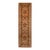 3x10 Beige Rust Floral Hand-Knotted Wool Runner For Sale