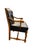 Vintage Barnard & Simonds Black Leather Armchair | 1960s American Traditional | Button-Tufted Leather & Bobbin-Turned Wood For Sale - Image 10 of 18