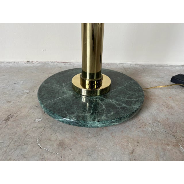 Gold 1980's Postmodern Casablanca Torchiere Floor Lamp For Sale - Image 8 of 12