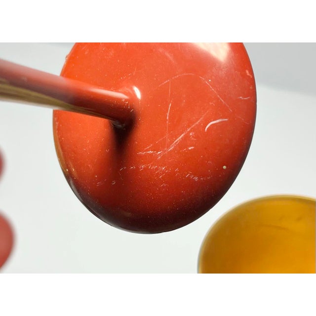 1960s Red Gold Urushi Lacquer Onagadori Rooster Sake Cocktail Glasses - Set of 9 For Sale - Image 11 of 12