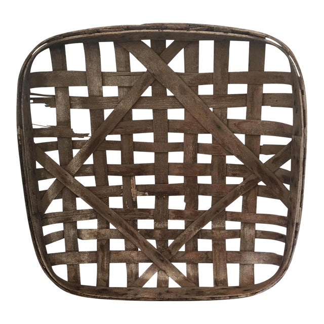 Antique West Virginia Split Wood Tobacco Basket Chairish