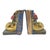 Vintage Floral Chalk Ware Bookends, Baroque Style, Pair For Sale - Image 4 of 8