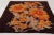 Traditional Vintage Turkish Square Rug With Saffron and Brown Floral Elegance - Rug & Kilim For Sale - Image 3 of 8
