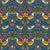 Strawberry Thief Wallpaper - Royal Blue - Sample For Sale