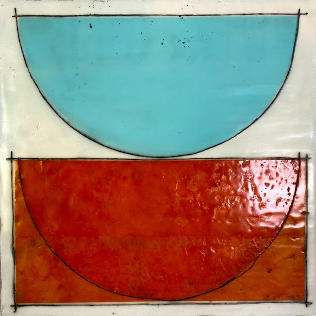 2020s Original 16 Piece Encaustic Collage Installation by Gina Cochran "The Perks" For Sale - Image 5 of 18