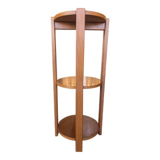 Vintage-Style 3-Tier Mid-Century Modern Plant Stand For Sale