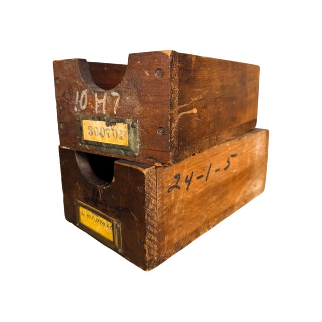 Vintage Wooden Machinist Drawer For Sale - Image 12 of 12