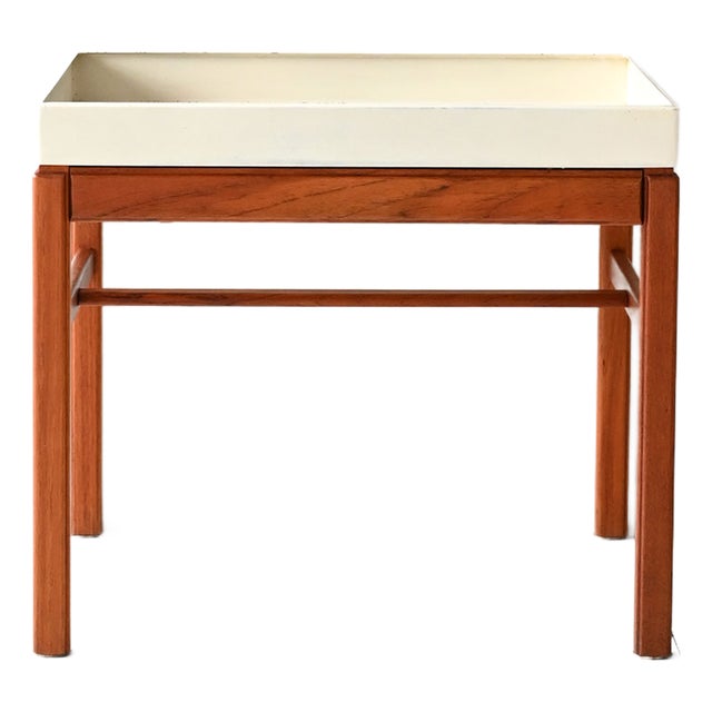 Vintage Scandinavian Teak and Metal Flower Holder, 1960s For Sale