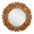 Italian Rococo Style Ornate Carved Round Wall Mirror For Sale