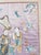 19th Century Chinese Fine Silk Embroidered Panel With Figures on Purple Ground For Sale - Image 9 of 16