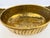 Metal Vintage Solid Brass Hammered Centerpiece Bowl With Grapevine Handles For Sale - Image 7 of 13