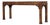 Walnut Finish Long Alter Sofa Table Console For Sale