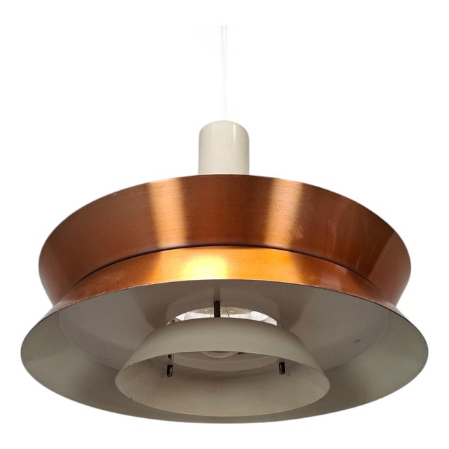 Vintage Danish Brass Pendant Light by Carl Thore for Granhaga, 1960s For Sale