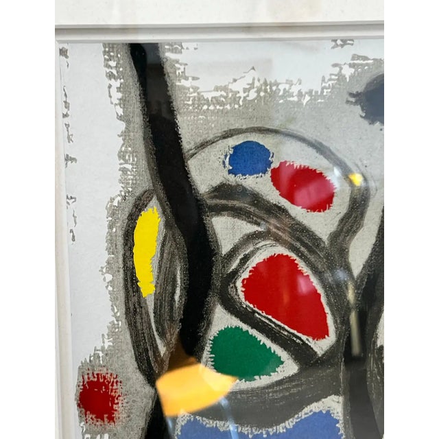 Printmaking Materials Joan Miro Oiseau Solaire, Oiseau Lunaire 1967 Color Lithograph Hand Signed, Coa 1967 For Sale - Image 7 of 12