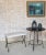 This Spanish gilt iron bench was recently crafted by skilled European artisans using traditional ironworking techniques...