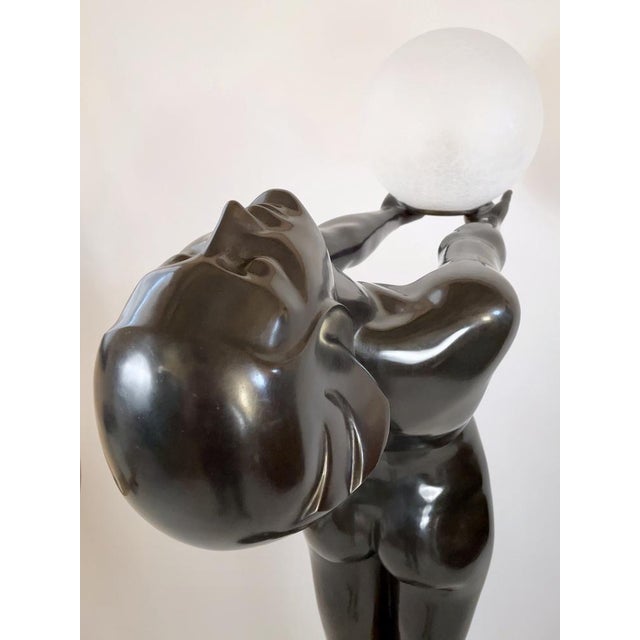 Art Deco Style Life-Sized Clarté Floor Lamp from Max Le Verrier, 2022 For Sale - Image 9 of 17