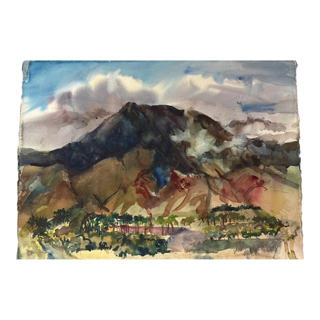 Late 20th Century Robert R. Doty Original Watercolor For Sale