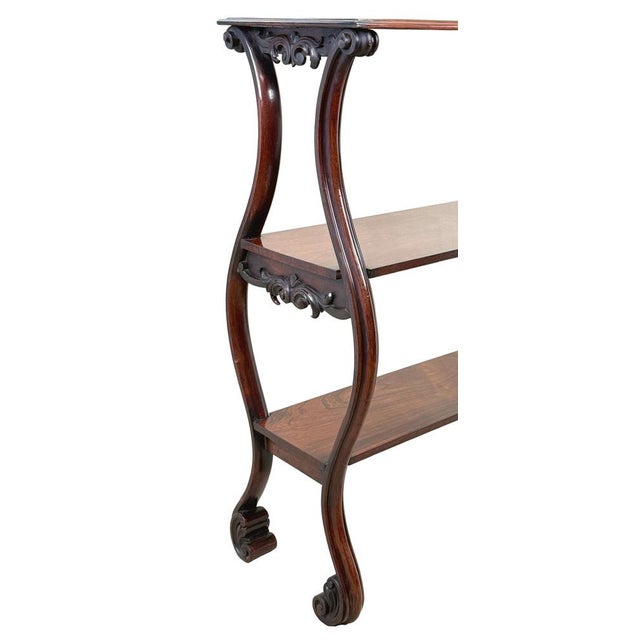 Antique Rosewood Central Standing Shelves, 1840 For Sale - Image 6 of 15