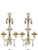 Bronze 1920’s French Louis XVI Brass and Crystal Sconces - a Pair For Sale - Image 8 of 8
