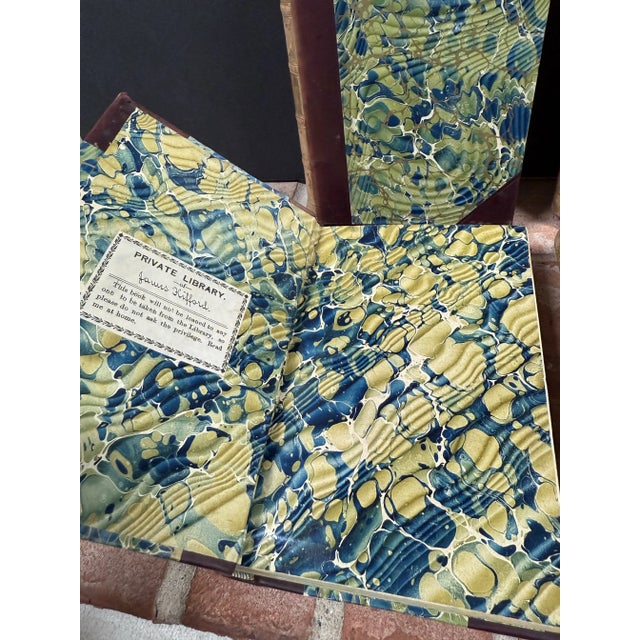 Camel Antique Leather Wrapped Books, ‘Ancient History’ From Rollin & Other Authentic Sources - 4 Volume Set For Sale - Image 8 of 12