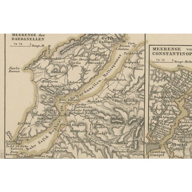 Mid 19th Century Map of Mediterranean, Black Sea and Ottoman Empire, 1853 For Sale - Image 5 of 12