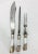Stunning Antique Etched Sterling Silver & Mother Of Pearl Formal Carving Set. Traditional English Sheffield Silver....