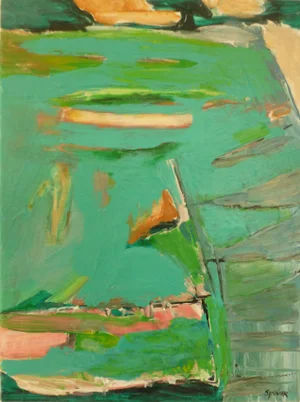 "Pond" Abstract Acrylic Painting by Scott Spencer