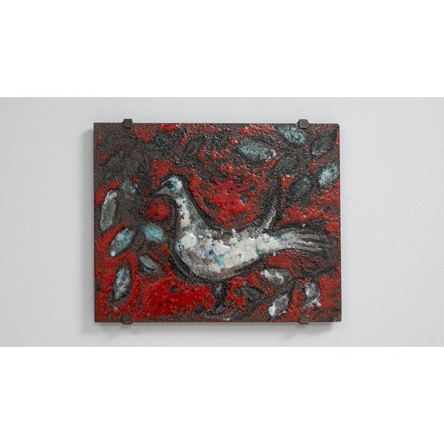 20th Century Belgian Concrete Wall Art Of Bird For Sale - Image 12 of 18