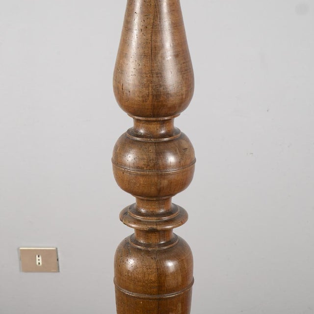 Louis XIV Floor Candlestick with Turned Lion Feet For Sale - Image 17 of 18