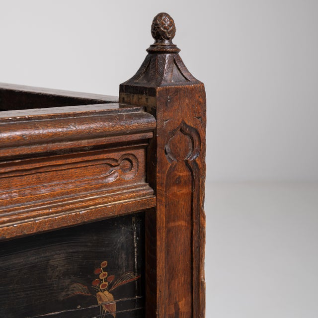 Napoleon III Jardinière with Floral and Bird Motifs, Second Empire Style, France, Circa 1880 For Sale In Greensboro - Image 6 of 15