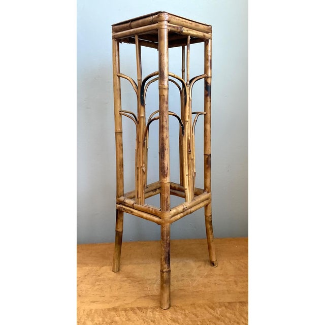 Vintage Bamboo Plant Stand For Sale - Image 9 of 14