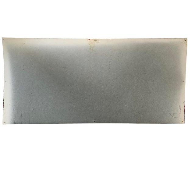Vintage 1969 Pennzoil "Sound Horn We'll Open" Metal Gas Station Sign For Sale - Image 10 of 11