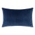 Scalamandre 22" x 14" Tudor Velvet Lumbar Pillow in Lapis For Sale